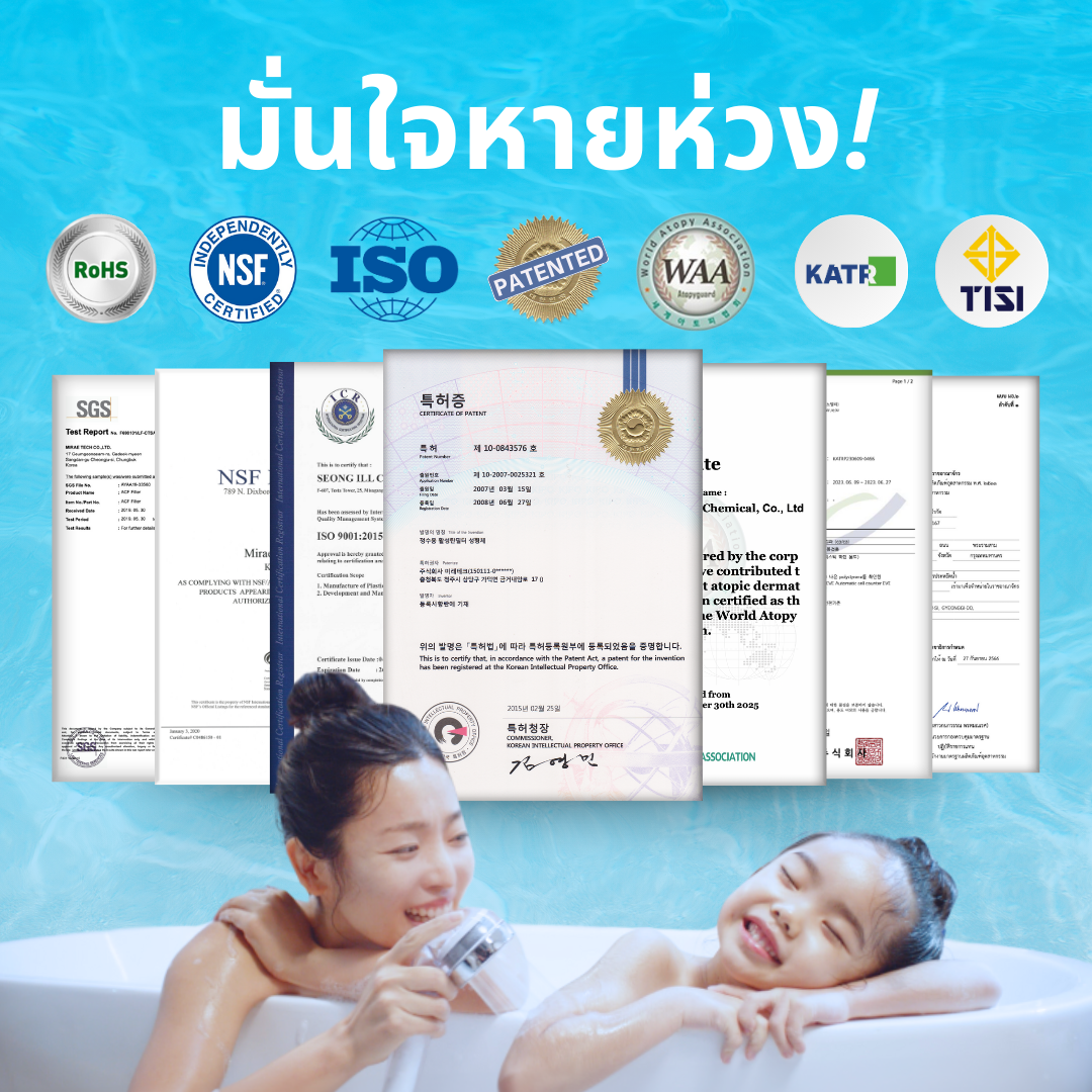 🇰🇷Dr.Piel Shower Head Chlorine Filter ฟิลเตอร์ฝักบัวกรองน้ำ คลอรีน